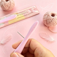 Crochet Jinlan Lanyu, kit de démarrage indispensable pour les débutants, aiguille en acier inoxydable lisse pour un crochet facile à partir de zéro