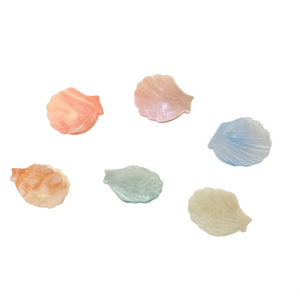 Fermagli per capelli Tl Shell 6 cm in resina, colori assortiti, alta qualità, stile casual da donna, confezione in cartone. - Product Image 1