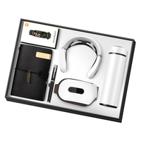 Nouvel ensemble cadeau pour entreprise : ordinateur portable, masseur cervical, gourde isotherme, chargeur portable, masseur oculaire, bracelet intelligent