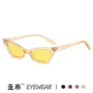 แว่นกันแดดทรงแคทอายสีดำ UV400 แฟชั่นสำหรับผู้หญิง - Product Image 4