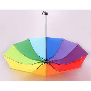 Parapluie pliant entièrement automatique en fibre de verre avec tube en fer de 23 pouces et 10 baleines, idéal pour cadeaux, vente en gros, publicité, logo imprimable - Product Image 3