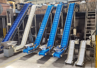 Máquina Transportadora de Banda Inclinada en Forma de Z de Grado Alimenticio para Frutas, Verduras, Granos y Alimentos Congelados con Tolva, Precio de Fábrica en China