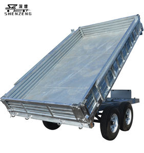 Remorque à essieux tandem Remorque à benne basculante à côtés hauts Meilleur prix - Product Image 3