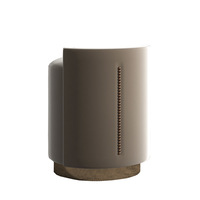 Dossier de pouf cylindrique siège rembourré et base en métal petit pouf rembourré avec base d'accent dorée
