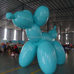 نماذج حيوانات, ديكور حديقة ضخمة ، نفخ ، حيوانات ، عرض دعائي ، برتقالي ، أزرق ، أحمر ، نموذج بالون للكلب - Product Image 4