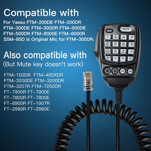 Micrófono de Mano para Coche con Teclado DTMF y Cable Reforzado, Compatible con FTM-300DR FTM-200DE FTM-200DR FTM-300DE - Product Image 4