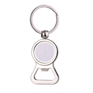 Llavero abrebotellas de sublimación al por mayor, recuerdo, regalo, logotipo personalizado, transferencia de tinta, corazón, llavero en blanco para sublimación con foto - Product Image 4