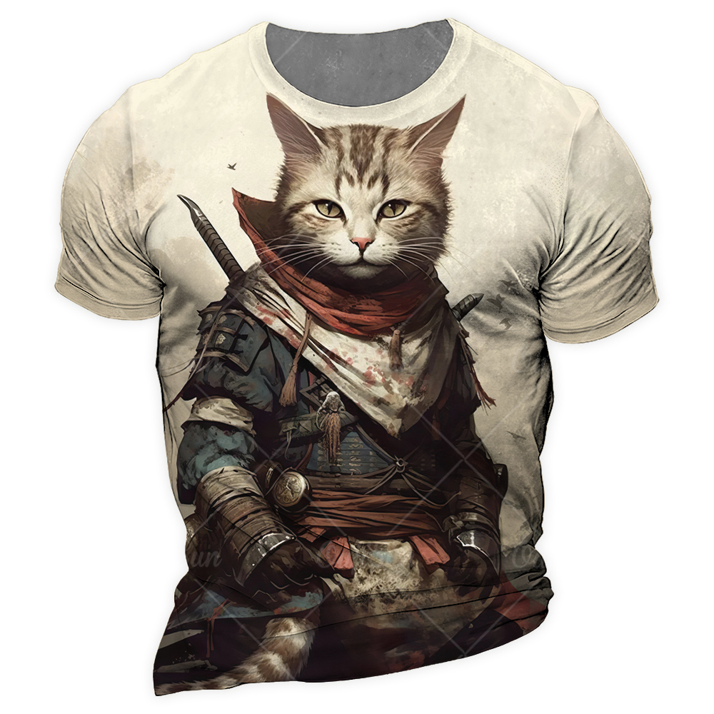 Shop Our Collection of Japan Samurai Cat Graphic T Shirts