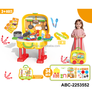 Giocattoli fortunati trucco e deposito valigie a pezzi banco da lavoro Set a pezzi valigie - Product Image 4