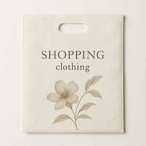 Bolsas de Compra de Materiales Reciclados, Bolsa Troquelada para Negocios y Compras, Hecha de HDPE/LDPE/PLA, Color Personalizado de Alta Calidad - Product Image 2