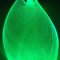 Maille fibre optique de 3 mètres avec moteur led RGBW étanche 6W pour la décoration de lumières fibre optique