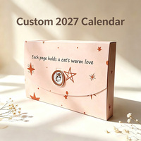 Calendrier de bureau personnalisé 2027 – Calendrier 2027 – Calendrier de bureau quotidien inspirant et motivant 365 jours – Planificateur de bureau à feuilles mobiles