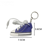 À la mode toile chaussures porte-clés toile baskets voiture porte-clés conseil chaussures porte-clés décontracté chaussures de course clés pendentifs breloques