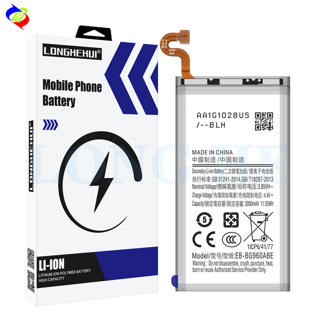New Phone Battery EB-BG960ABE for Samsung S9 G9600  G960F  G960U C960W G9600 3000mAh Replacement Battery