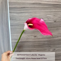 Bunga Calla Lily Buatan EVA Cetak Berkualitas Tinggi untuk Dekorasi Rumah & Pernikahan, Rangkaian Bunga Lembut