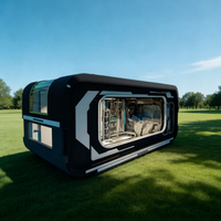 Capsule spatiale futuriste de 40 pieds, respirante, mobile et moderne, en forme de conteneur, pour utilisation en extérieur dans les parcs