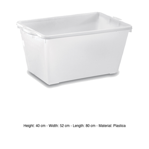 Cesta de panadero apilable 80 × 52 × 40 h cm, sin tapa Giganplast - Product Image 3