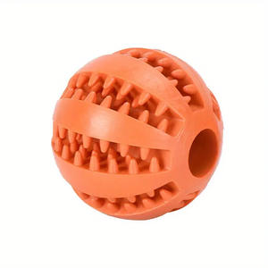 Hot Sale <b>Interactive</b> Dog Chew Ball Chew <b>Toy</b> TPR Rubber Leaky Ball Novelty Teeth Cleaning Play Daily Use - Product Image 5