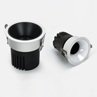 Projecteur LED encastré pour plafond et mur, éclairage d'ambiance pour hôtel, spot COB orientable anti-éblouissement