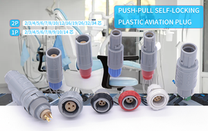 Круговой Электрический пластиковый 4-контактный разъем с фиксирующим соединителем для промышленных электрических применений - Product Image 4