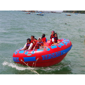 Jeux de parc aquatique de la meilleure qualité, <span class=keywords><strong>ski</strong></span> volant gonflable, bateau disco flottant remorquable avec pompe - Product Image 1