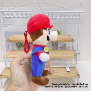 Porte-clés pendentif en peluche champignon de 4 pouces, motif <span class=keywords><strong>dessin</strong></span> <span class=keywords><strong>animé</strong></span>, avec rembourrage en coton PP, vente en gros - Product Image 5
