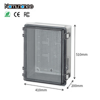Boîte de jonction électrique étanche en ABS avec couvercle transparent, boîte de commande de commutateur pour la protection électrique extérieure