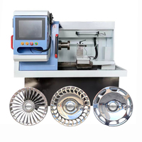 Machine-Outil à Tour CNC pour Jantes en Alliage, Découpe Diamant, Machine de Profilage et Réparation de Jantes d'Atelier