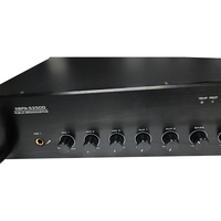Amplificateur de sonorisation IP 19 pouces pour montage en rack, 2.0 canaux, sortie à tension constante 60-500W, diffusion prioritaire d'urgence en cas d'incendie