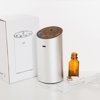 Diffuseur d'arômes intelligent sans fil rechargeable par USB, argenté, écologique, universel, sans eau, pour voiture et maison, à huiles essentielles
