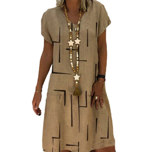 Abiti da Donna Personalizzabili con Logo, Stile di Tendenza, Stampa Digitale, Scollo a V, Taglie <span class=keywords><strong>Plus</strong></span>, Alla Moda e Comodi - Product Image 6