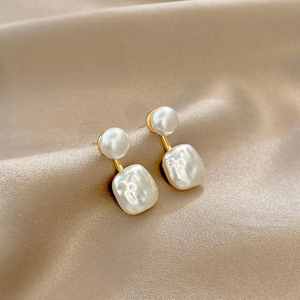 Pendientes de Perlas de Imitación Cuadradas, Elegantes y Dulces, para Mujer, Joyería de Moda - Product Image 4