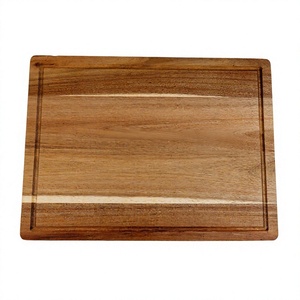 Tabla de Cortar de Madera Rectangular Antideslizante, Bloque de Corte para Cocina, No Tóxico, Apto para Lavavajillas, 1.5 cm de Grosor, Hecho en Vietnam - Product Image 1