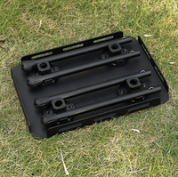Table de camping pliable en aluminium ultralégère SOLO WILD, mini table pliante pour l'extérieur, mobilier de camping portable
