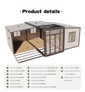 Uitbreidbare containerwoning prijs fabriek China 40ft opvouwbare uitbreidbare containerwoning voor kantoor- en kampeergebruik - Product Image 2