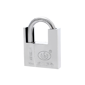 Chrome Plated Steel <strong>Computer</strong> Padlock <strong>with</strong> Fingerprint &amp; Security Function Iron Material Core <strong>Lock</strong> Atomic <strong>Keys</strong> Factory Pad <strong>Lock</strong> - Product Image 2
