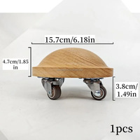 Disque de glisse en bois en forme de coque de tortue, entraîneur de mobilité dorsale, planche de Pilates à pousser à la main pour l'entraînement du tronc et les exercices d'étirement