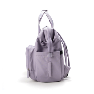 Sac à langer imperméable en polyester lavande de 7 pouces avec 2-3 compartiments, organisateur à fermeture éclair, sac à dos fourre-tout pour les voyages et le transport quotidien - Product Image 3