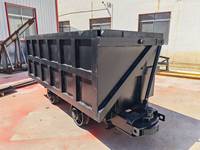 Chariot minier à benne latérale robuste YCC4-7 à rail courbé avec une qualité standard Q235A de 10 mm pour l'industrie minière