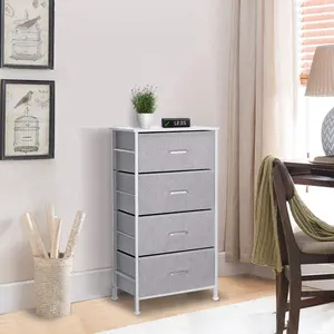 4 Ngăn Kéo Vải Dresser Lưu Trữ Tháp Tổ Chức Đơn Vị Cho Phòng Ngủ Chìm Tổ Chức