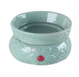 Cera catalítica de cerámica plateada, Quemador de aceite, lámparas de fragancia, calentador de vela eléctrico, venta al por mayor - Product Image 3