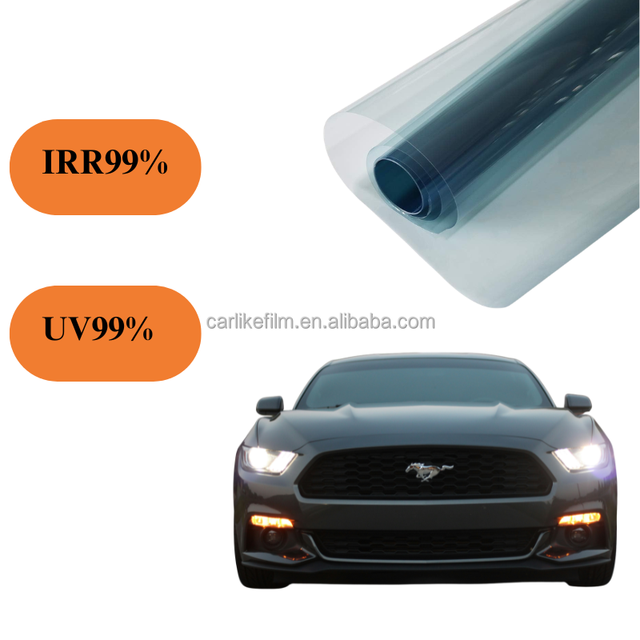 High Heat Rejection Dark Nano Ceramic Auto Window Film 99% IR Blocking Color Changing Self Healing Privacy Protection Luxury Car