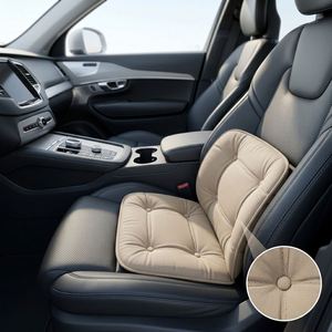 Cojín de Asiento de Coche de Alta Gama, Antiincrustante, Transpirable, Cómodo, Universal para Todas las Estaciones, con Relleno de Algodón, Accesorios para Coche - Product Image 1
