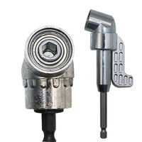 Ensemble de tournevis à angle de 105 degrés, support réglable, buses rotatives pour tournevis, outil à main, embout de perceuse magnétique hexagonal de 1/4''