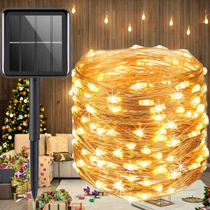 Không Thấm Nước LED Chuỗi Đèn Giáng Sinh Màu Xanh Lá Cây Dòng Đồng Sao Cross-Biên Giới Điều Khiển Từ Xa Mây Trang Trí Sân Giáng Sinh - Product Image 2