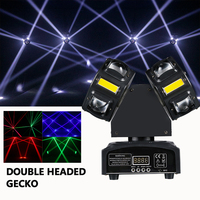 Hong He éclairage de scène DJ Disco fête discothèque 8*10W LED faisceau Laser stroboscopique lumières de balayage DMX512 RGBW lampe de Table de danse