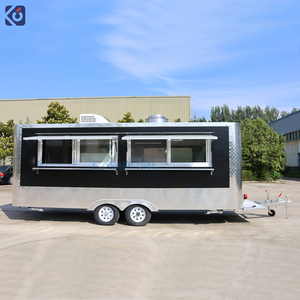 CAMPTRL Remorque de restauration carrée en acier inoxydable, cuisine mobile, remorques de <span class=keywords><strong>concession</strong></span>, camion de restauration entièrement équipé - Product Image 3