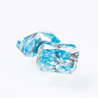 Pierre précieuse en moissanite de qualité supérieure, de couleur, de taille radiant, créée en laboratoire, certifiée GRA, testée au testeur de diamants, vente en gros Redleaf