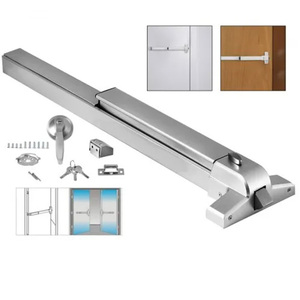 Sliver sắt sơn khóa cửa an toàn phần cứng thoát Thiết bị chống hoảng loạn đẩy thanh thoát hiểm khẩn cấp đẩy Thanh An ninh phần cứng khóa cửa - Product Image 3
