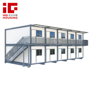 2 tầng với tường kính và cửa có thể tháo rời di động <span class=keywords><strong>container</strong></span> văn phòng nhà cho khách sạn phòng khám nhân viên ký túc xá doanh trại - Product Image 3